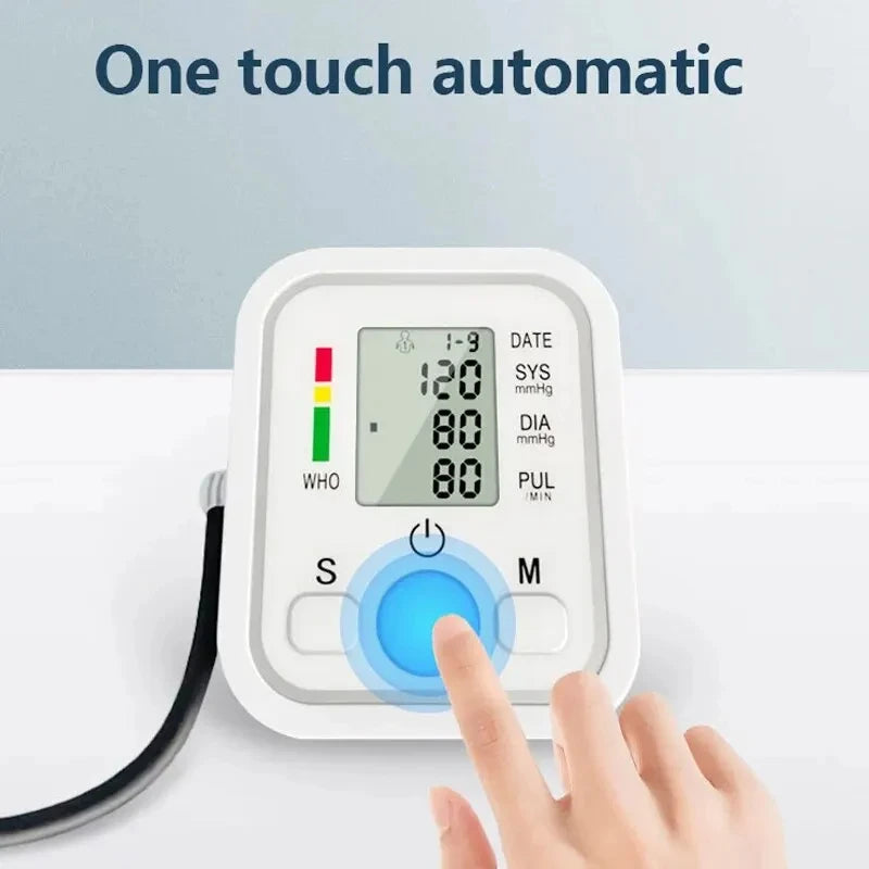 Blood Pressure Monitor Digital Tonometer Upper Arm Blood Pressure Meter Automatic BP Medical Sphygmomanometer Pulse